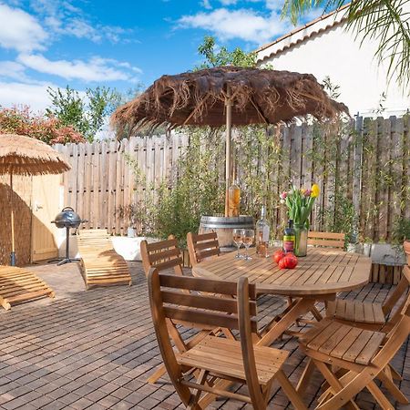 Appartement 6 Pers Jardin Prive La Cabane Bambou - Mandara Beach , Antibes French Riviera Juan-les-Pins Zewnętrze zdjęcie